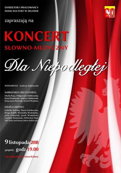 KONCERT SŁOWNO-MUZYCZNY dLA nIEPODLEGŁEJ