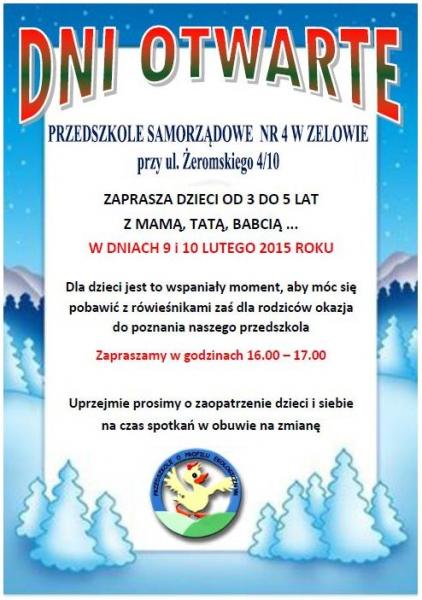 dni otwarte w PS 4 dni otwarte w PS 4