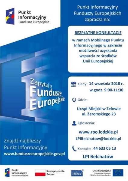 bezpłatne konsultacje z zakresu funduszy unijnych