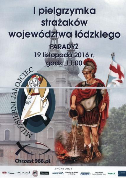 i pielgrzymka strażaków do Paradyża