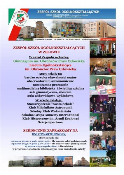 dni otwarte ZSO dni otwarte ZSO