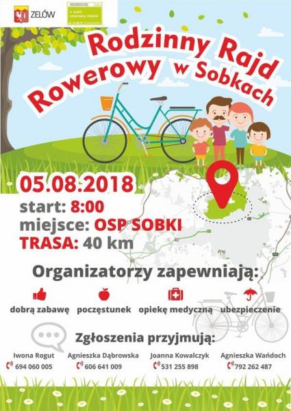 rajd rowerowy w Sobkach 2018