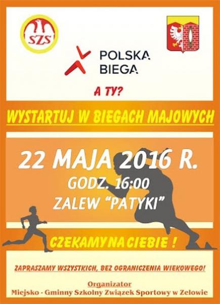 plakat biegów majowych