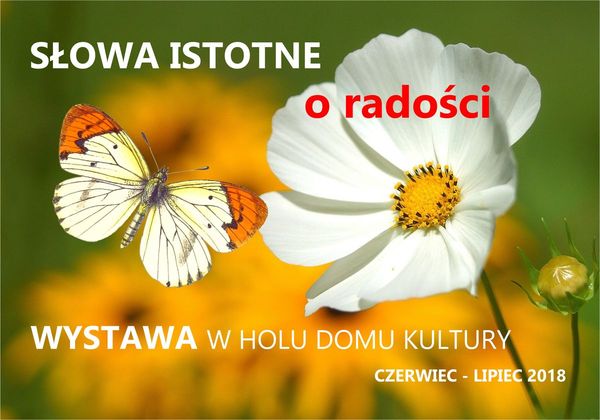 wystwa "Slowa istotne o radości"