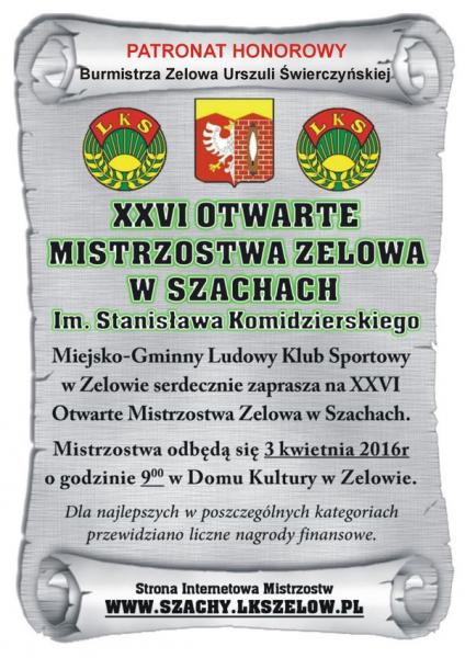 ogłoszenie o turnieju szachowym