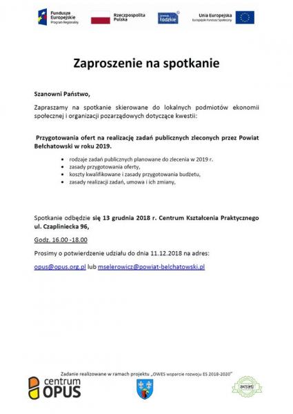 zaproszenie na konsultacje społeczne