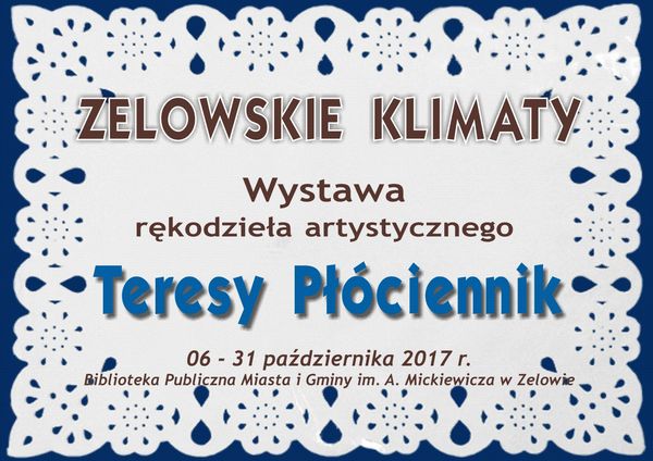 wystawa rękodzieła artystycznego w bibliotece